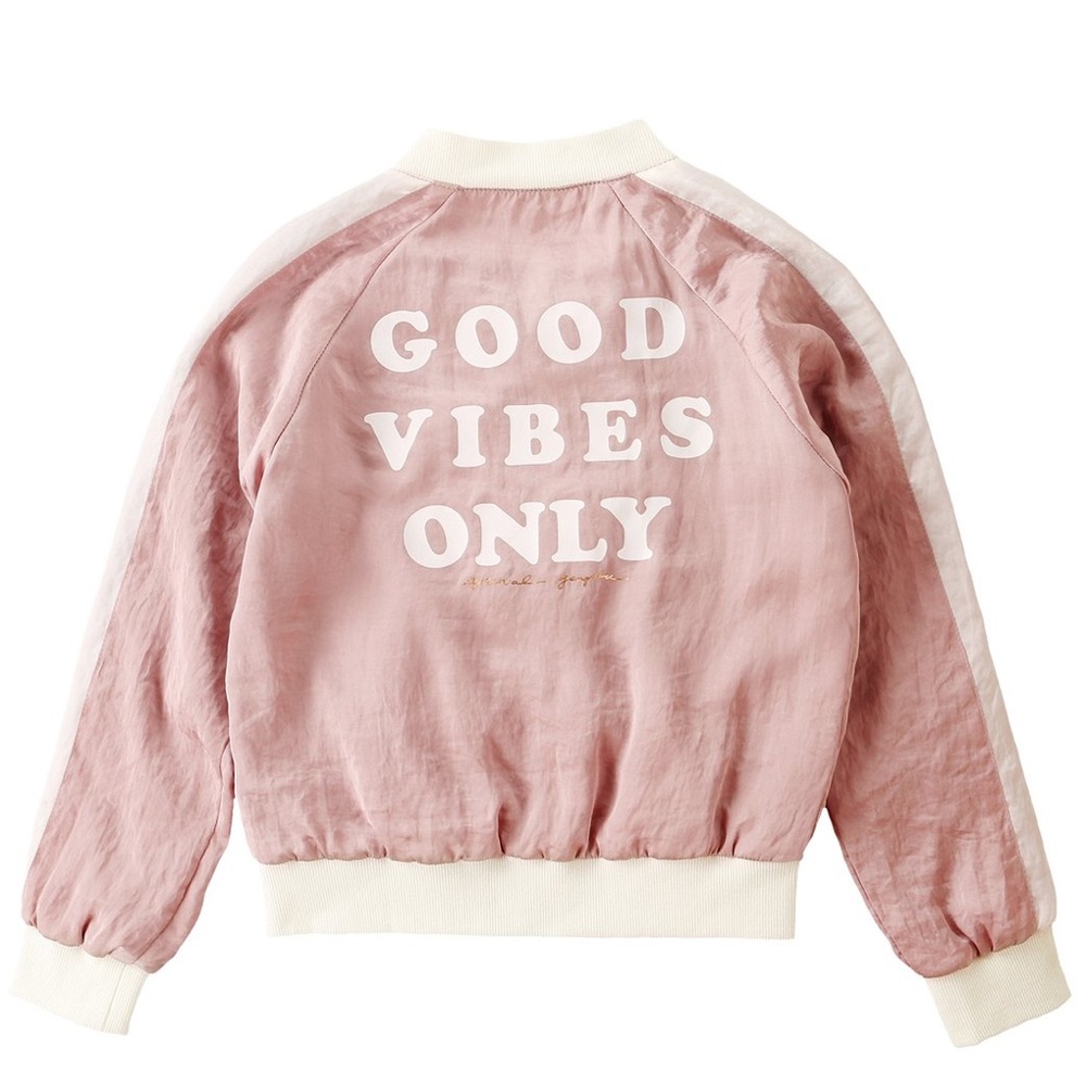 Spiritual Gangster Good Vibes Only satin jacket